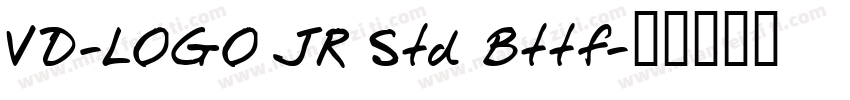 VD-LOGO JR Std Bttf字体转换